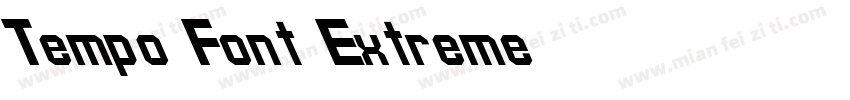 Tempo Font Extreme Lefti字体转换